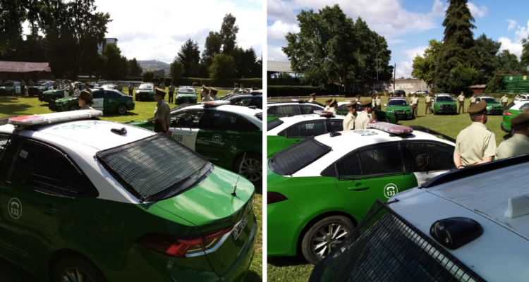 Vehículos nuevos para Carabineros en La Araucanía