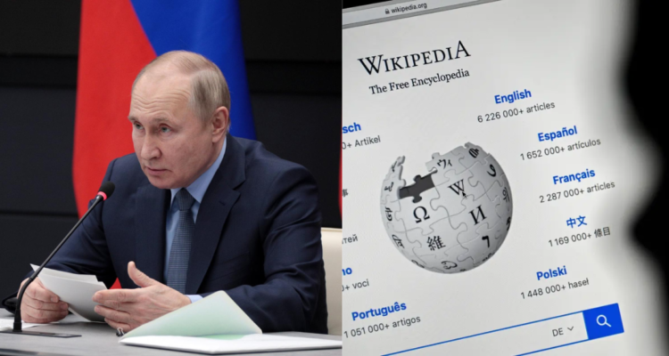 Fotografía de Vladimir Putin (Izquierda) y una captura de Wikipedia (derecha)