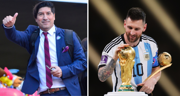 Iván Zamorano alaba el Mundial de Lionel Messi.