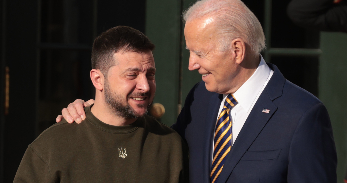 Volodimir Zelenski llega a la Casa Blanca para reunirse con Joe Biden