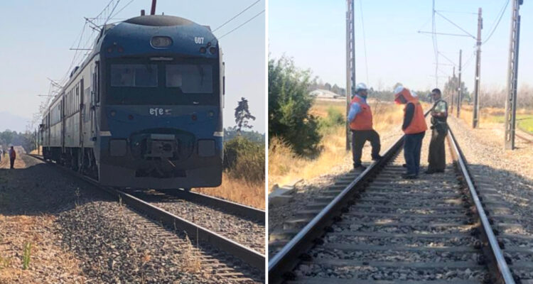 Fatal accidente ferroviario en el Maule: persona fallece atropellada por tren de pasajeros