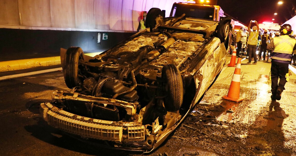 Accidente tunel san cristobal