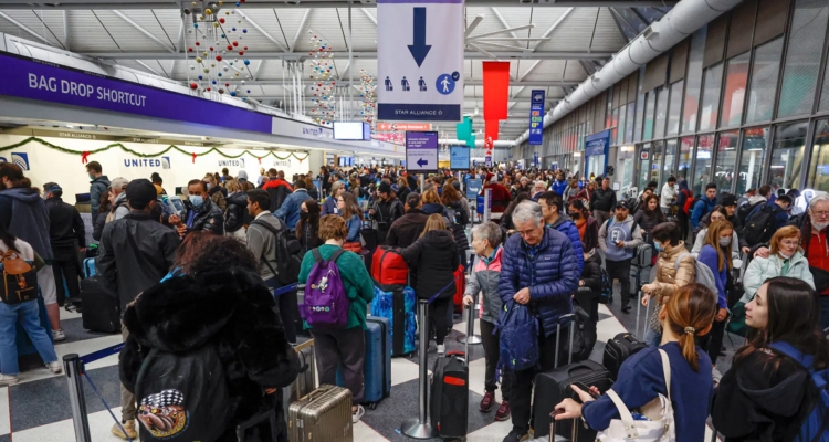 Caos en un aeropuerto de EEUU.