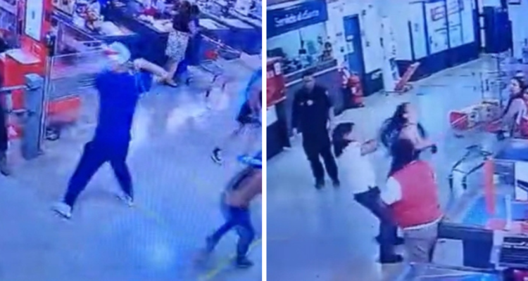 Agresión a trabajadores de supermercado Unimarc en Valdivia