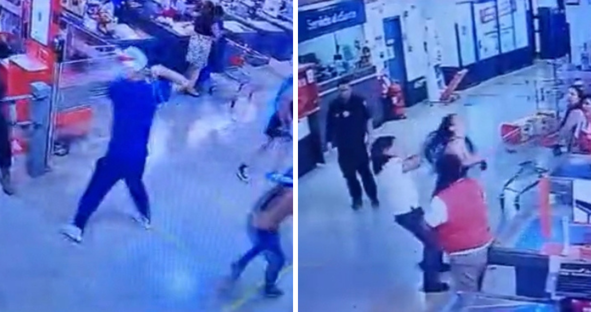Agresión a trabajadores de supermercado Unimarc en Valdivia