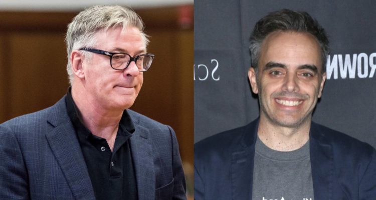 Alec Baldwin (izquierda) y Joel Souza (derecha) tras veredicto de que no enfrentara cargos por disparo