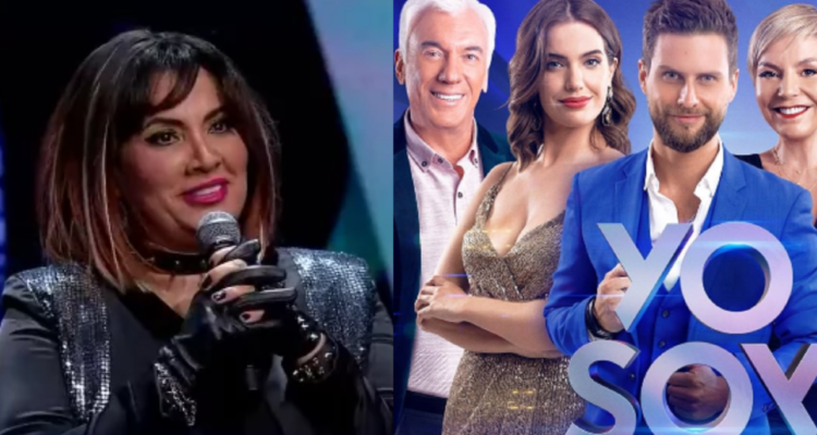 Soledad Arevalo, doble de Alejandra Guzmán en Yo Soy (izquierda) y el jurado del programa (derecha)