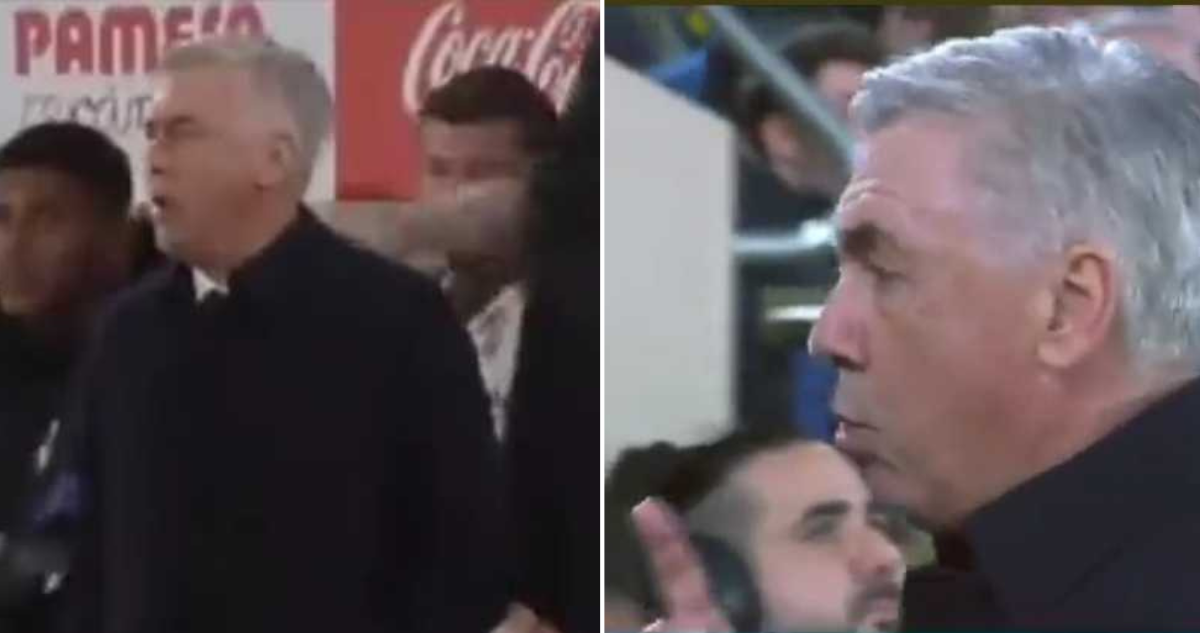 El enfado de Carlos Ancelotti contra Rodrygo en la victoria del Real Madrid ante Villareal.