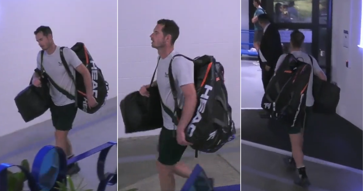 Andy Murray cae eliminado en el Abierto de Australia y en su salida, se le ve rengueando por el túnel.
