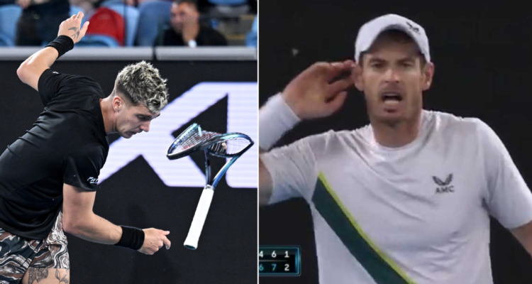 Andy Murray logró increíble punto ante Kokkinakis.