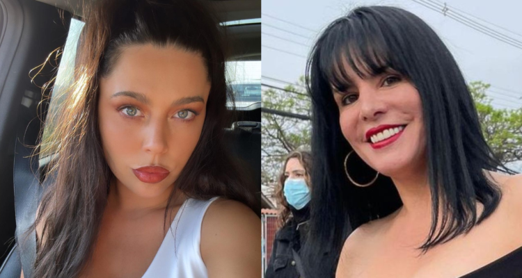 Daniela Aránguiz (izquierda) y Anita Alvarado (derecha) en referencia a la querella interpuesta por esta última