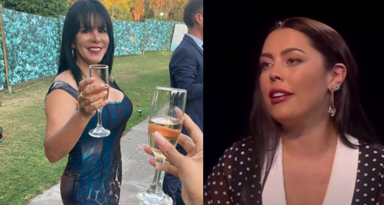 Anita Alvarado en una fotografía subida a su cuenta de Instagram (Izquierda) y Daniela Aránguiz en el programa “Buenas noches a todos” de TVN (Derecha)