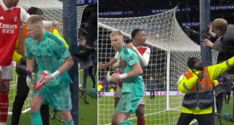 El arquero del Arsenal y un final caliente donde fue agredido por un hincha del Tottenham