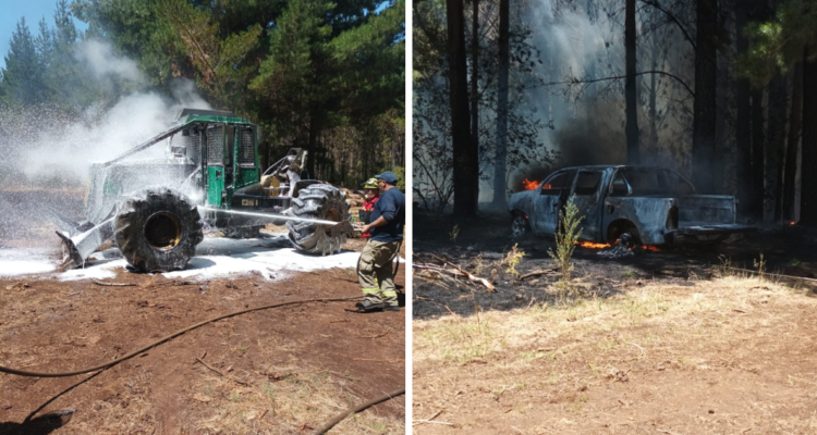 Ataque incendiario en provincia de Arauco