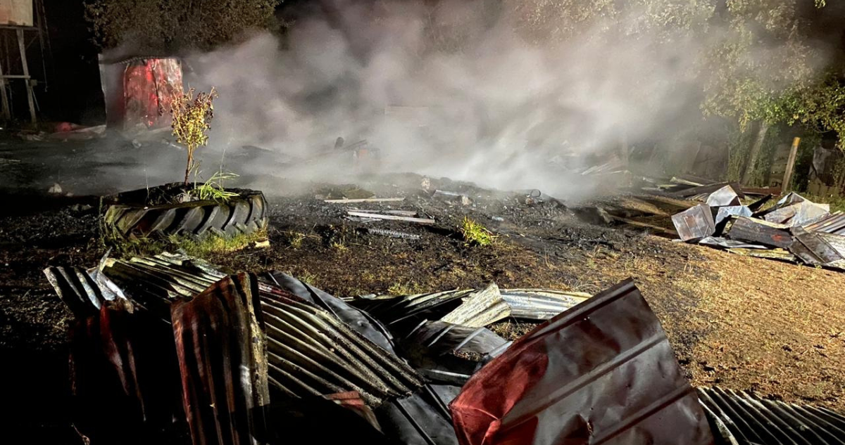 Ataque incendiario en la ruta que une Victoria con Curacautin