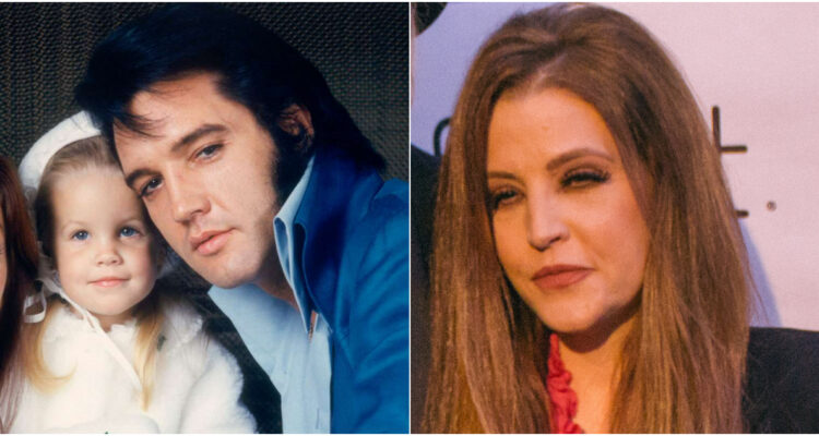 LISA MARIE PRESLEY Y SU PADRE ELVIS