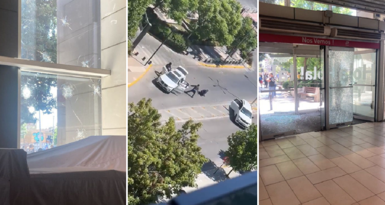 Balacera en Mall Plaza Egaña sujetos con overoles blancos asaltaron tienda MacOnline