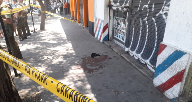 balacera en Santiago Centro