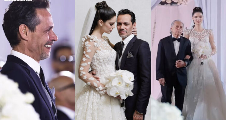 Parte de las imágenes entregadas de la b oda de Marc Anthony y Nadia Ferreira.