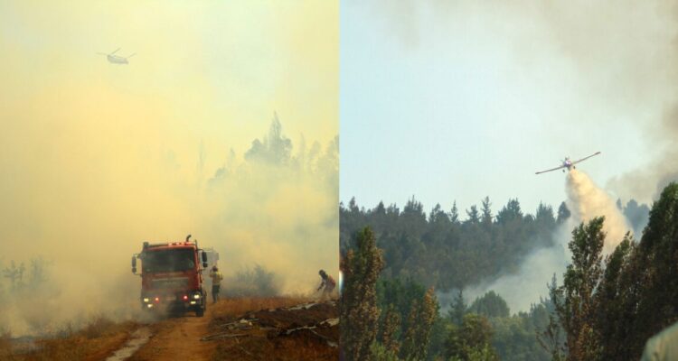 Cancelan Alerta Roja para Quillón por incendio forestal en sector Huacamala