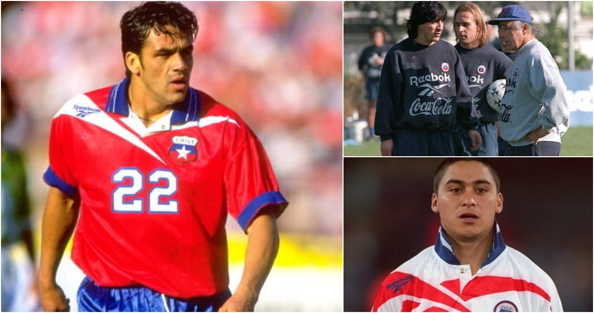 Juan Carreño, Iván Zamorano y Manuel Neira