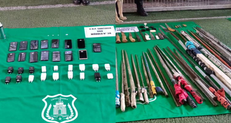 Operativo permite incautar armas blancas, celulares, droga y licor artesanal en cárceles del país