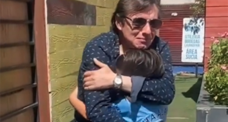 Claudio Fariña y su hijo