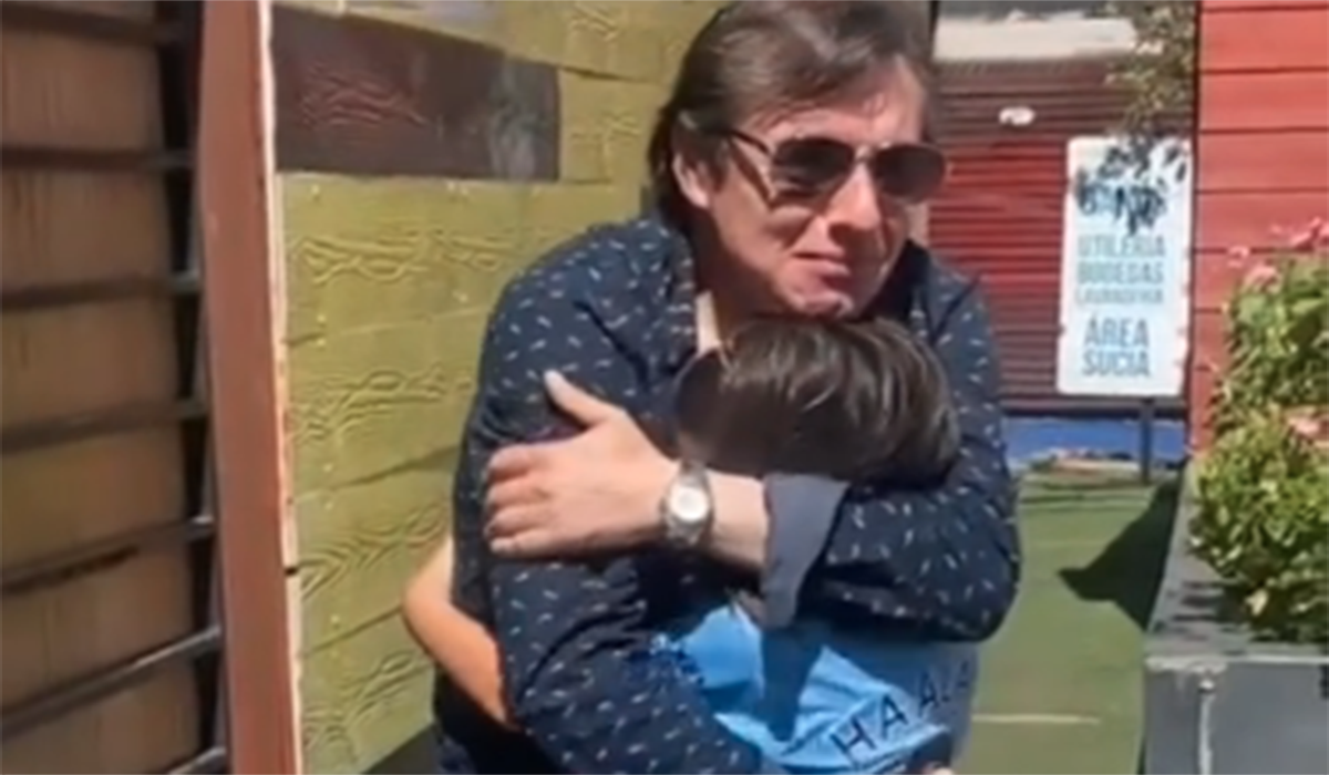 Claudio Fariña y su hijo