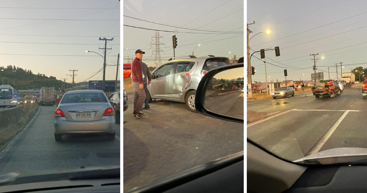 Colisión frente a la cárcel El Manzano