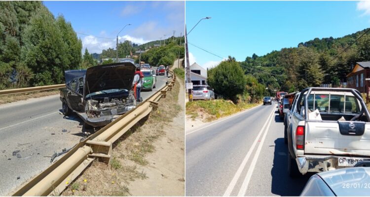 Colisión múltiple en Niebla y Valdivia