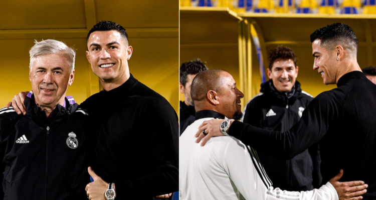 Cristiano Ronaldo se hizo presente en el entrenamiento del Real Madrid antes de la final de la Supercopa de España en Arabia Saudita.