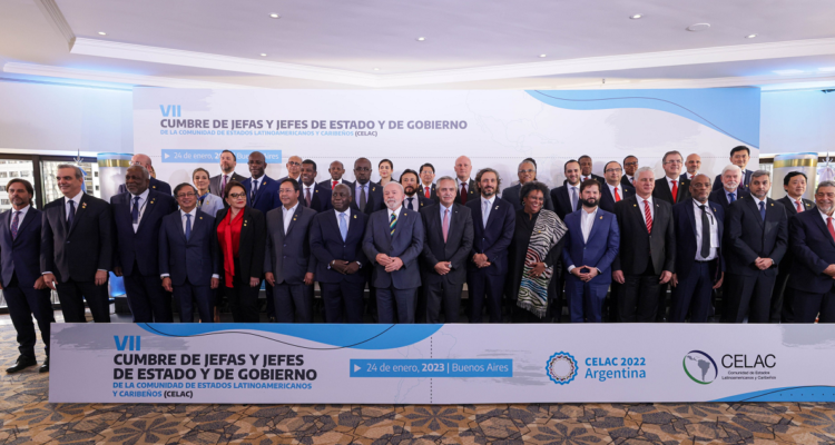 Los mandatarios y representantes que participaron de esta cumbre de la Celac.