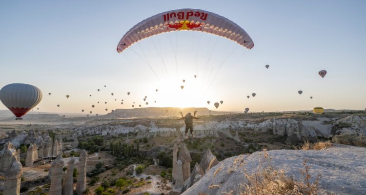Valentín Delluc sobrevoló los cielos de Capadocia.