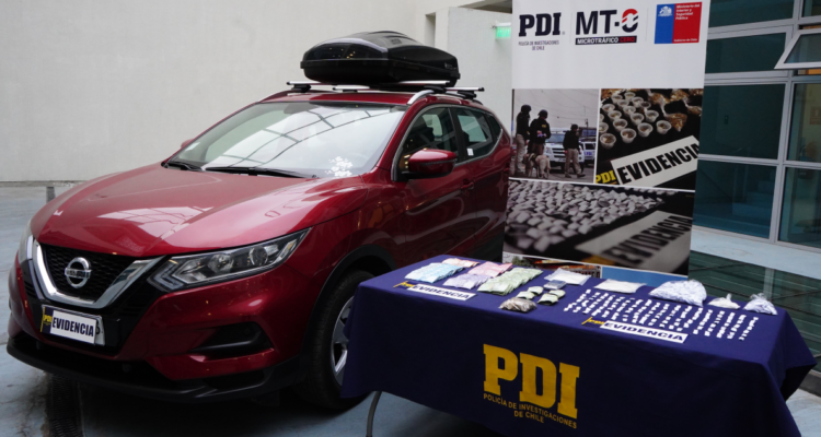 Evidencias incautadas por la Policía de Investigaciones.