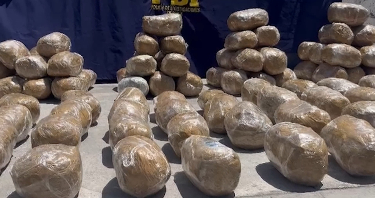 PDI detiene a 18 extranjeros vinculados al Tren de Aragua e incauta casi 270 kilos de droga y armas
