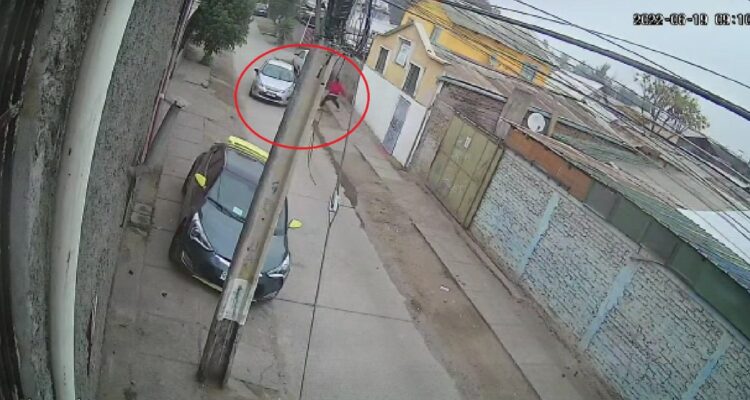 Foto de robo con homicidio de Uber en Cerro Navia