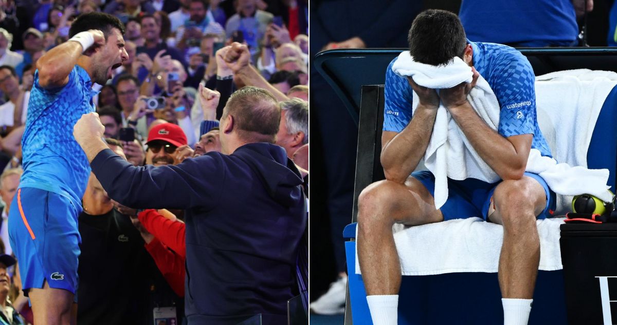 Djokovic no pudo contener las lágrimas tras ganar el Australian Open 2023