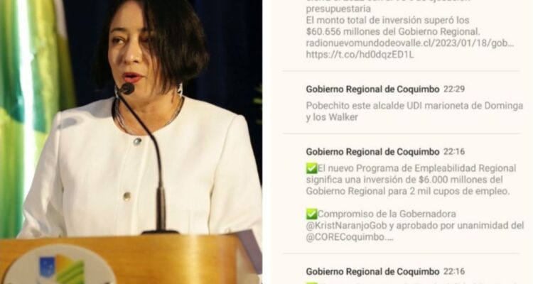 Polémico tuit de GORE contra alcalde de La Higuera por Dominga