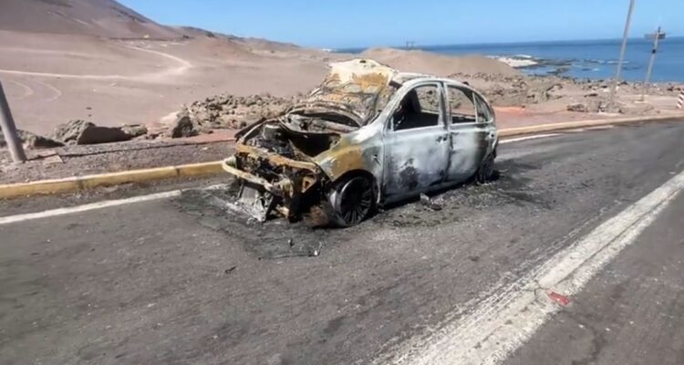 Hallan dos cuerpos calcinados en Ruta Costera en Iquique: región suma 7 homicidios en 16 días