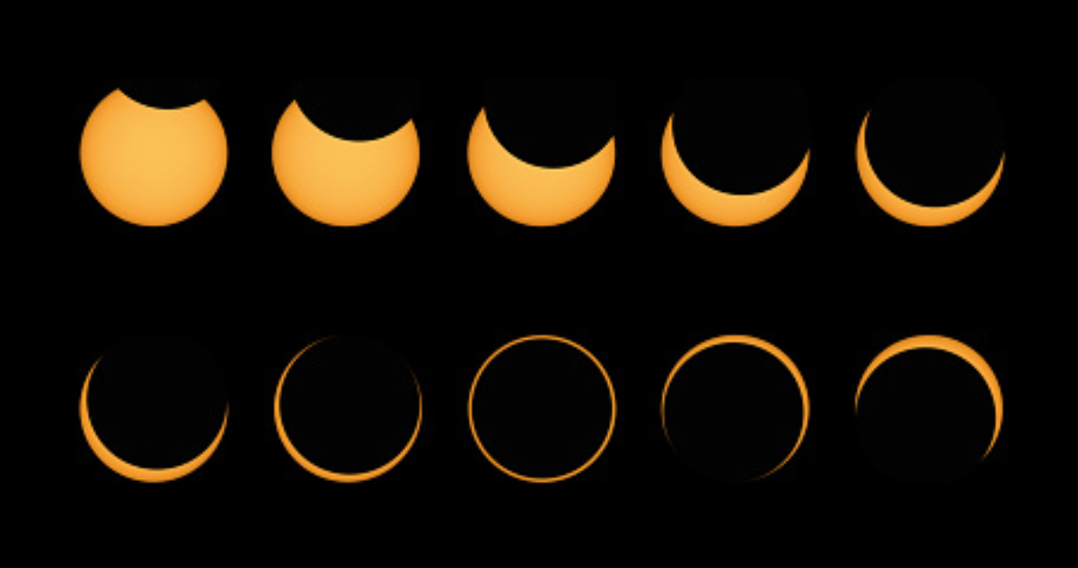Eclipse solar híbrido de 2023