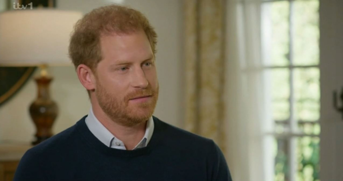 El príncipe Harry durante su entrevista con ITV, donde aseguró que ve posible una reconciliación con su familia.