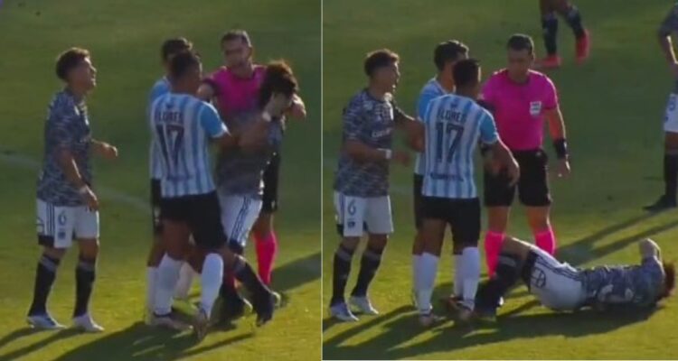 La pelea de Felipe Flores con Maxi Falcón en la Supercopa