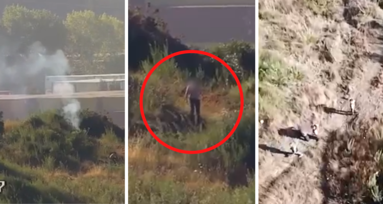 Detienen a un hombre por iniciar fuego en cerro de Coronel: fue detectado por drones municipales