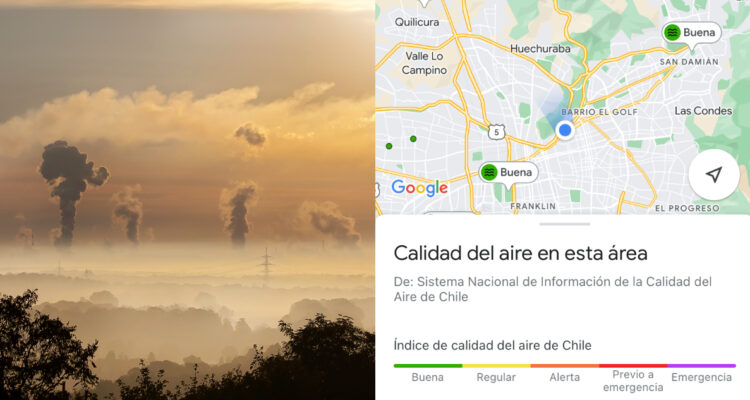 Google Maps ahora permite ver la calidad del aire