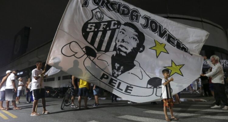 Ambiente en las afueras del Vila Belmiro