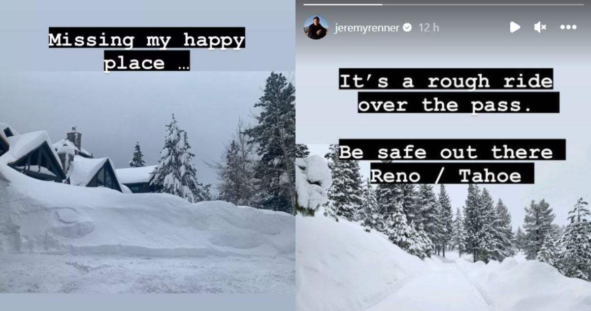Las historias publicadas por Jeremy Renner en su Instagram.