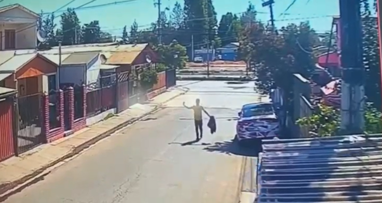 Cámara de seguridad grabó nuevo homicidio en Puente Alto