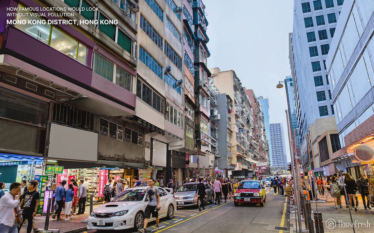 Hong Kong sin contaminación visual