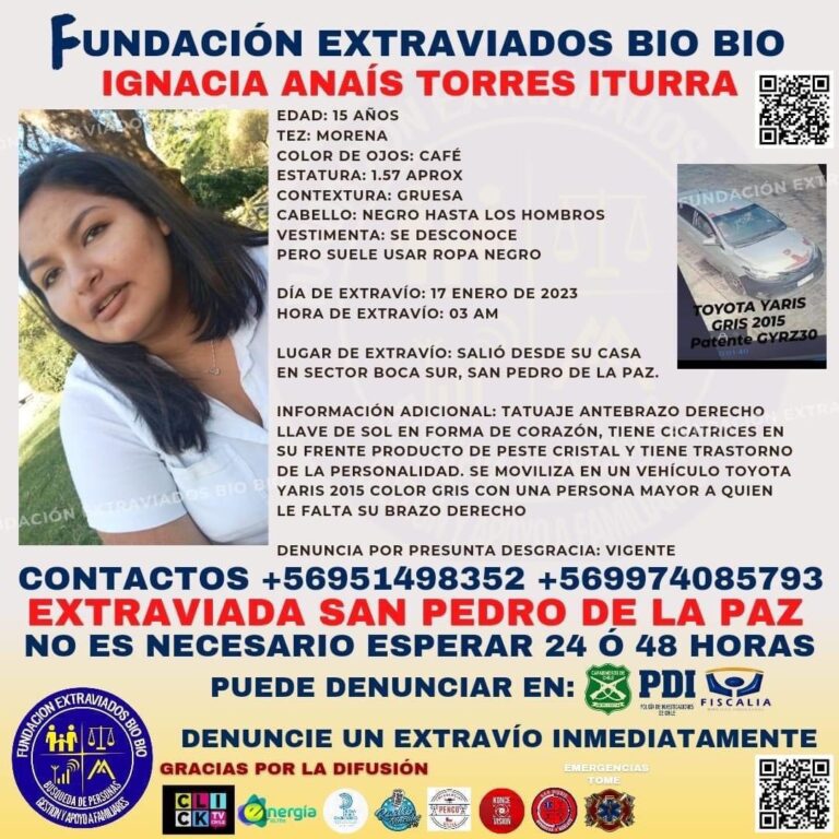 Ignacia Torres, adolescente desaparecida