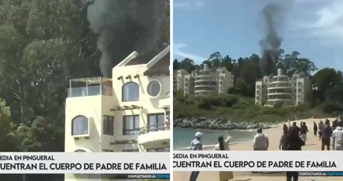 Incendio registrado en vivo en Pingueral